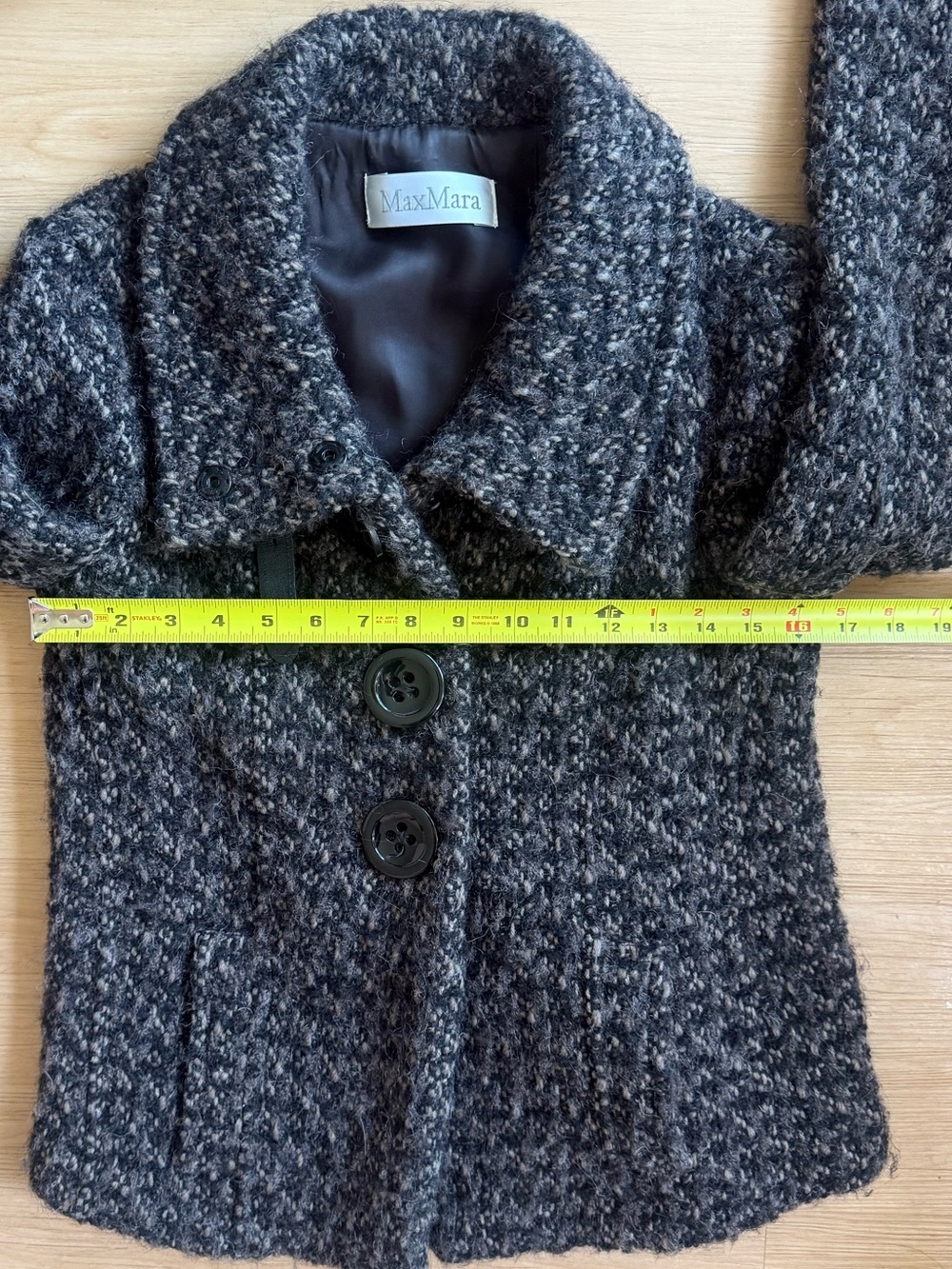 MaxMara Snap-Button Wool Jacket - Picture 12 of 15